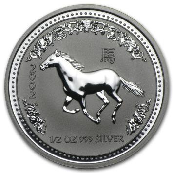 Australië Lunar 1 Paard 2002 1/2 ounce silver